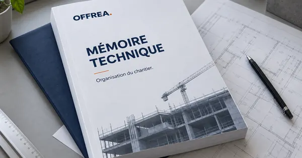 Exemple illustratif de couverture d’un mémoire technique OFFREA